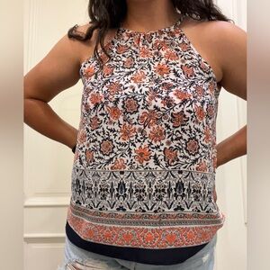 AGACI Womens floral halter top - Size large